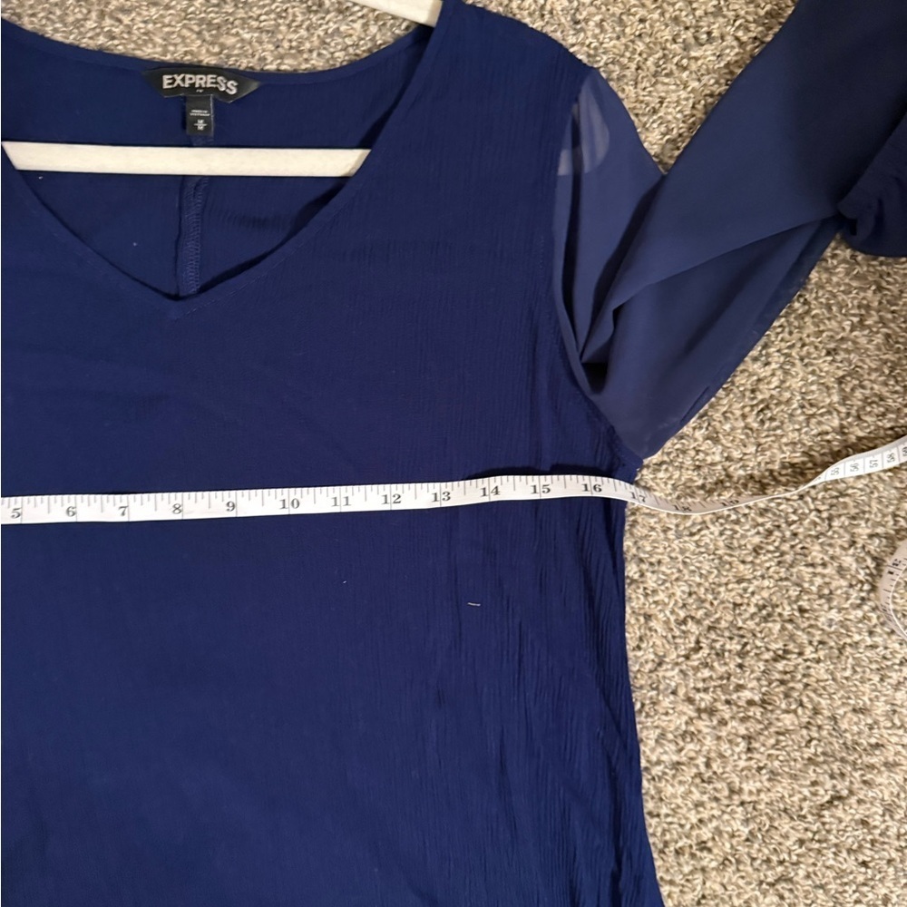 Express Deep Blue Top - Picture 6 of 7
